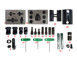 Комплект инструмента для ремонта форсунок CR из 22-х наименований — DL-CR TOOL KIT-22-foto2